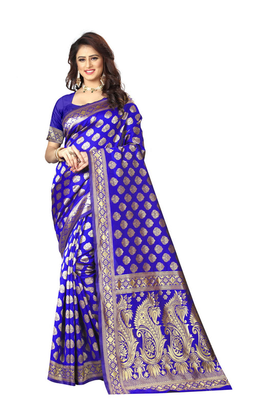 Banarasi Jacquard Silk Saree - thevendorvilla