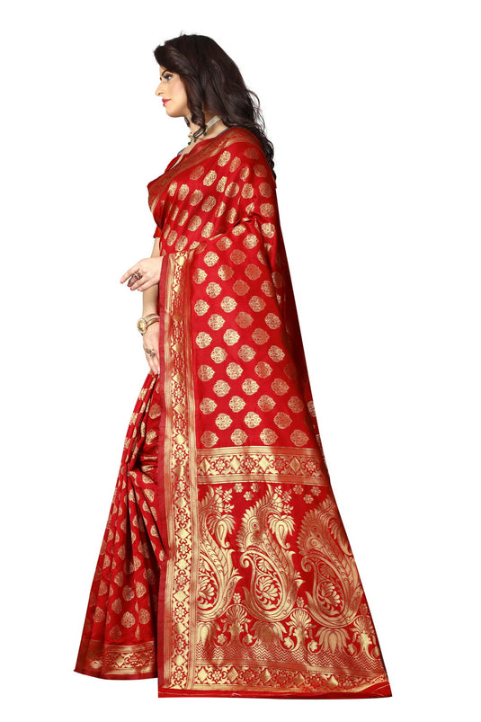 Banarasi Jacquard Silk Saree - thevendorvilla