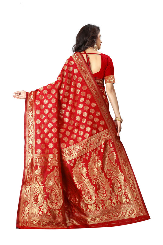 Banarasi Jacquard Silk Saree - thevendorvilla