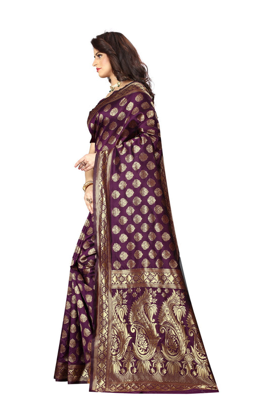 Banarasi Jacquard Silk Saree - thevendorvilla