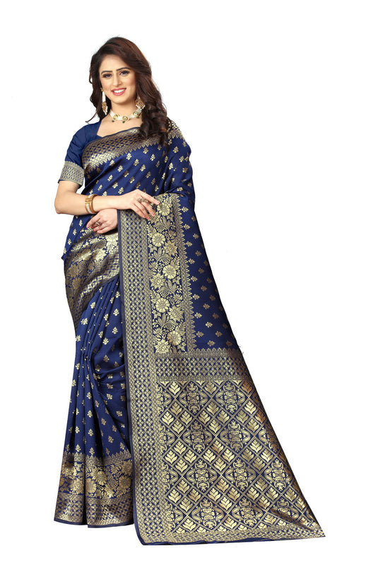Banarasi Jacquard Silk Saree - thevendorvilla