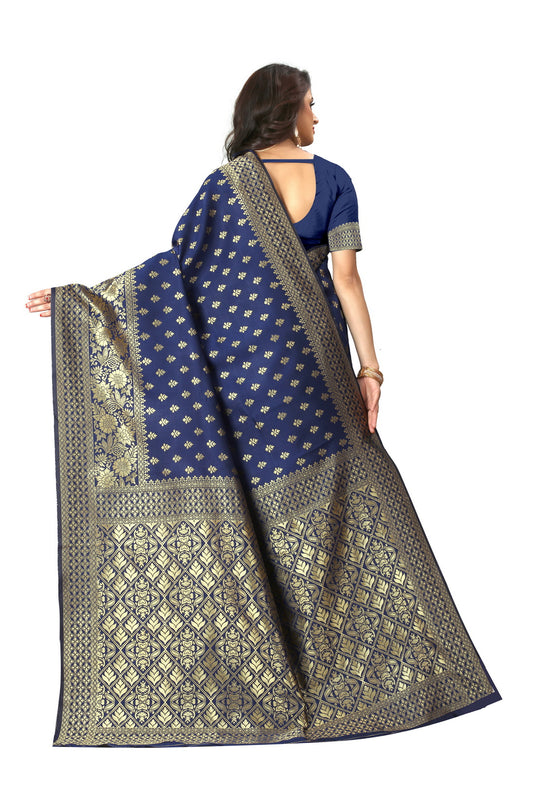 Banarasi Jacquard Silk Saree - thevendorvilla