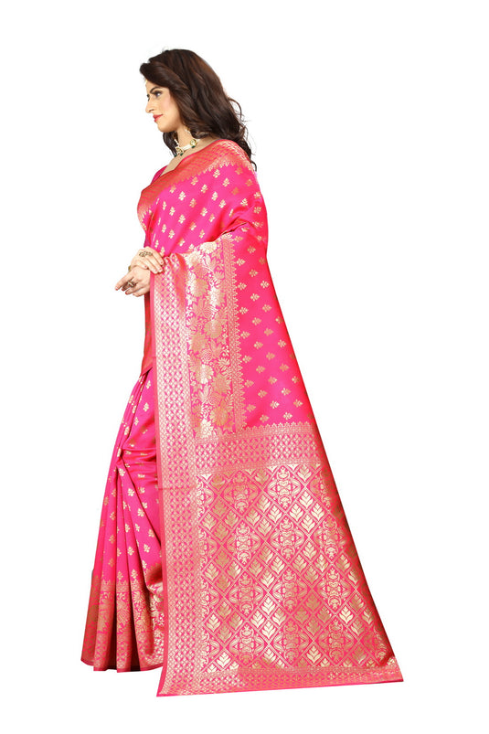 Banarasi Jacquard Silk Saree - thevendorvilla