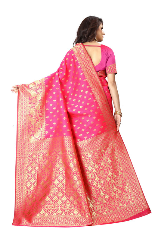 Banarasi Jacquard Silk Saree - thevendorvilla