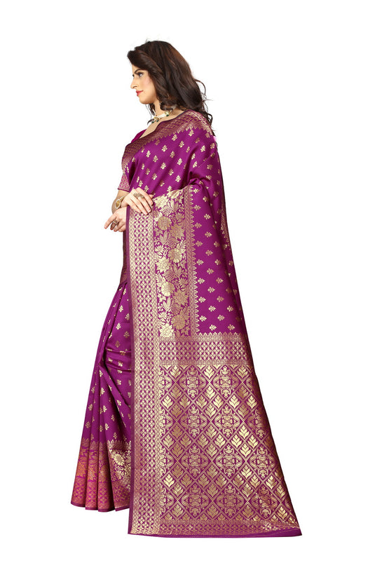 Banarasi Jacquard Silk Saree - thevendorvilla