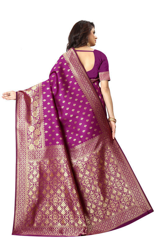 Banarasi Jacquard Silk Saree - thevendorvilla