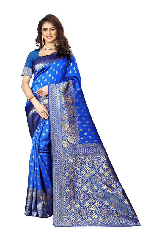 Banarasi Jacquard Silk Saree - thevendorvilla
