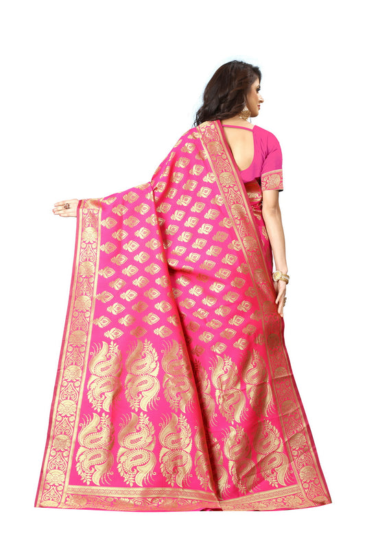 Banarasi Jacquard Silk Saree - thevendorvilla