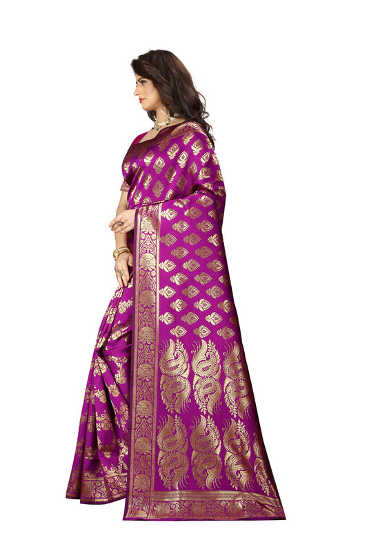 Banarasi Jacquard Silk Saree - thevendorvilla