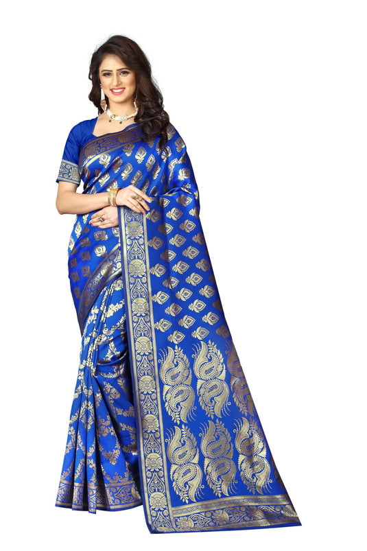 Banarasi Jacquard Silk Saree - thevendorvilla