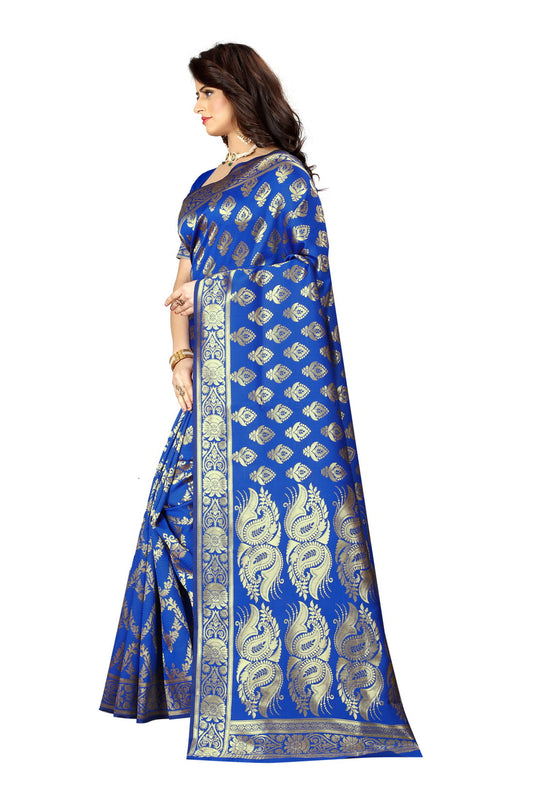 Banarasi Jacquard Silk Saree - thevendorvilla
