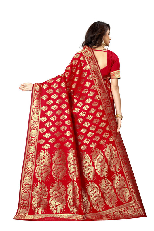 Banarasi Jacquard Silk Saree - thevendorvilla