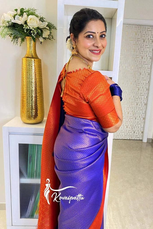 Beautiful Rich Pallu & Jaccquard Work On All Over Saree - thevendorvilla