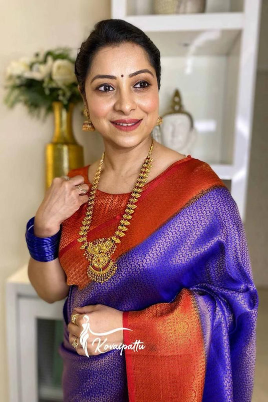 Beautiful Rich Pallu & Jaccquard Work On All Over Saree - thevendorvilla