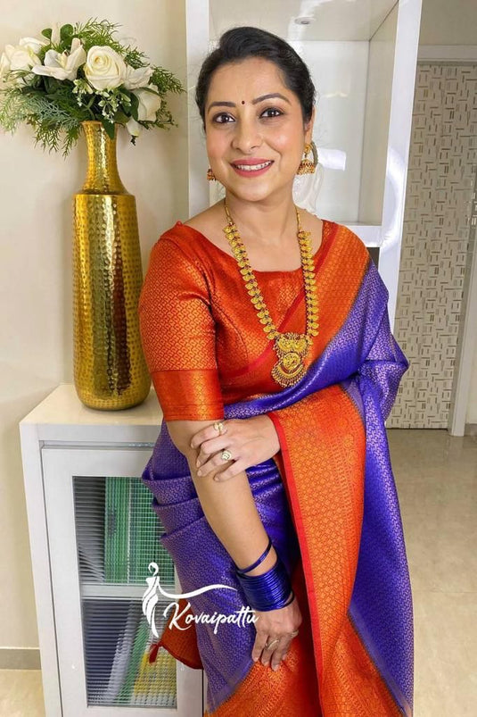 Beautiful Rich Pallu & Jaccquard Work On All Over Saree - thevendorvilla