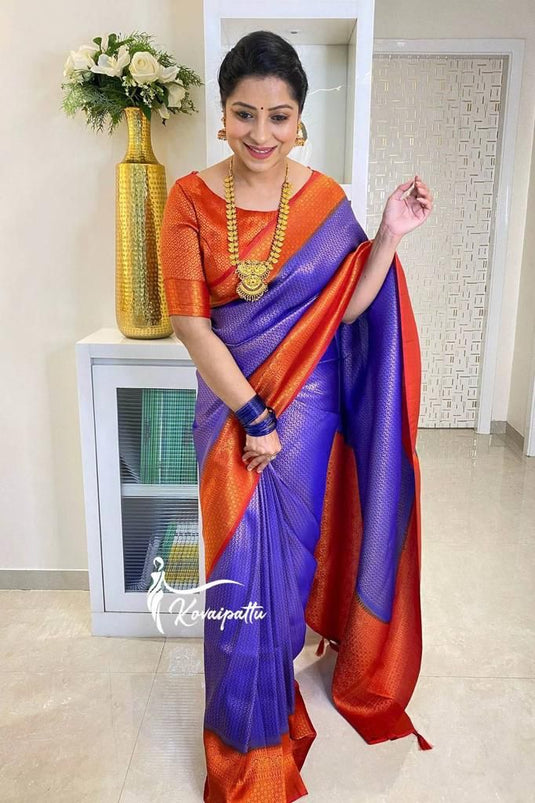Beautiful Rich Pallu & Jaccquard Work On All Over Saree - thevendorvilla