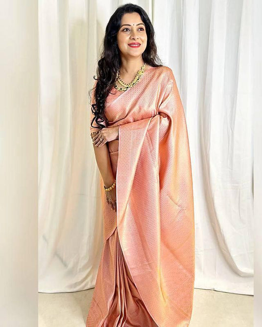 Beautiful Rich Pallu & Jaccquard Work On All Over Saree - thevendorvilla