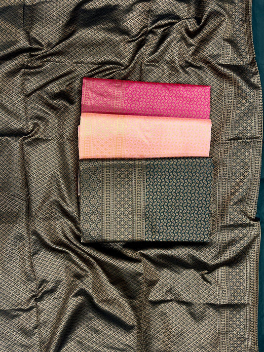 Beautiful Rich Pallu & Jaccquard Work On All Over Saree - thevendorvilla