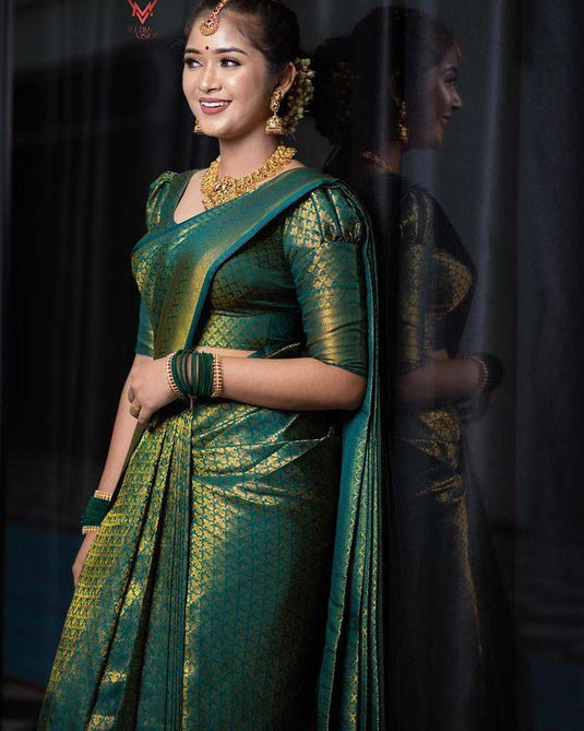 Beautiful Rich Pallu & Jaccquard Work On All Over Saree - thevendorvilla