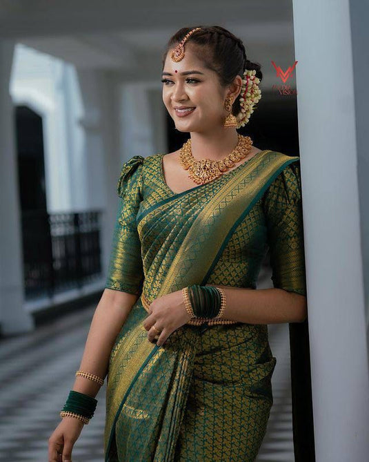 Beautiful Rich Pallu & Jaccquard Work On All Over Saree - thevendorvilla