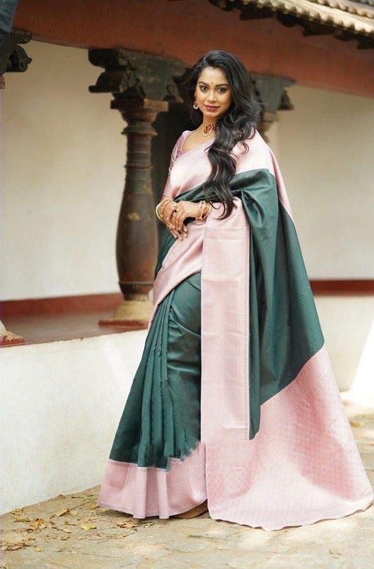 Beautiful Rich Pallu & Jaccquard Work On All Over Saree - thevendorvilla