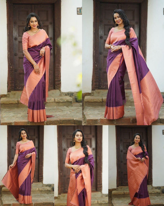 Beautiful Rich Pallu & Jaccquard Work On All Over Saree - thevendorvilla