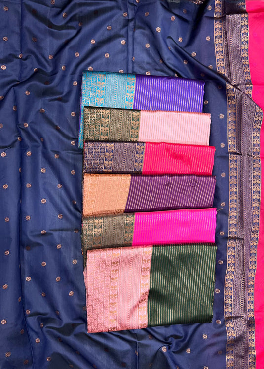 Beautiful Rich Pallu & Jaccquard Work On All Over Saree - thevendorvilla