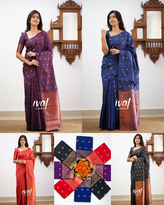 Beautiful Rich Pallu & Jaccquard Work On All Over Saree - thevendorvilla