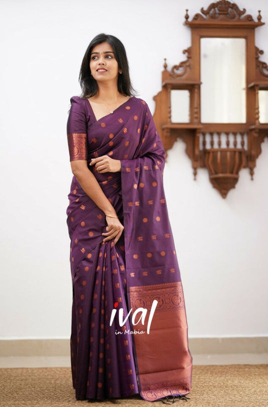 Beautiful Rich Pallu & Jaccquard Work On All Over Saree - thevendorvilla