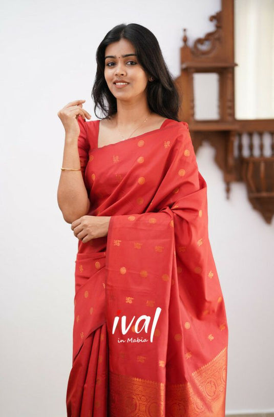 Beautiful Rich Pallu & Jaccquard Work On All Over Saree - thevendorvilla