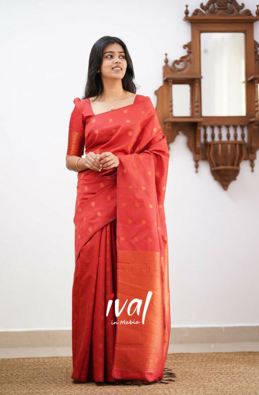 Beautiful Rich Pallu & Jaccquard Work On All Over Saree - thevendorvilla