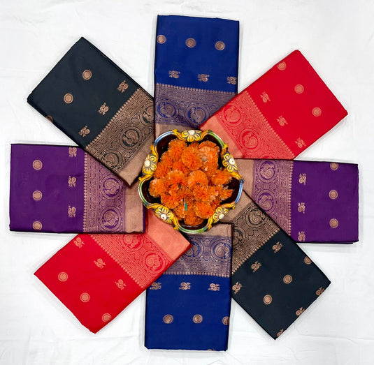 Beautiful Rich Pallu & Jaccquard Work On All Over Saree - thevendorvilla