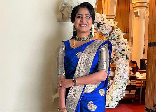 Beautiful Rich Pallu & Jaccquard Work On All Over Saree - thevendorvilla