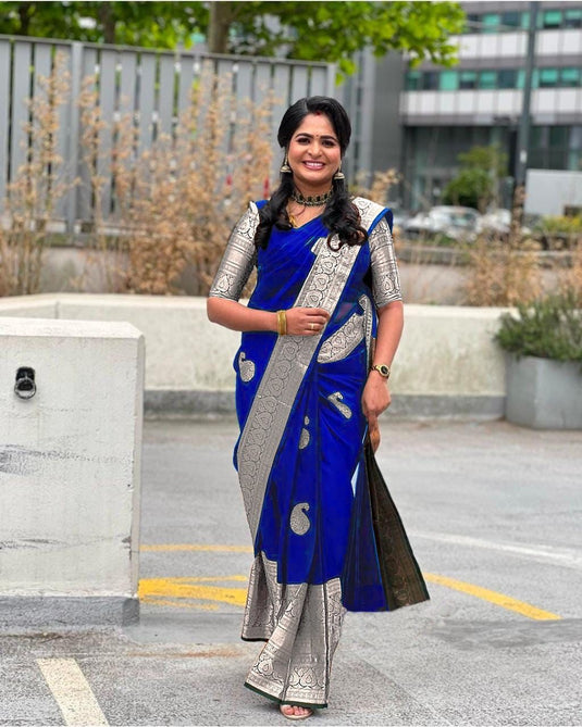 Beautiful Rich Pallu & Jaccquard Work On All Over Saree - thevendorvilla
