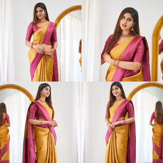 Beautiful Rich Pallu & Jaccquard Work On All Over Saree - thevendorvilla