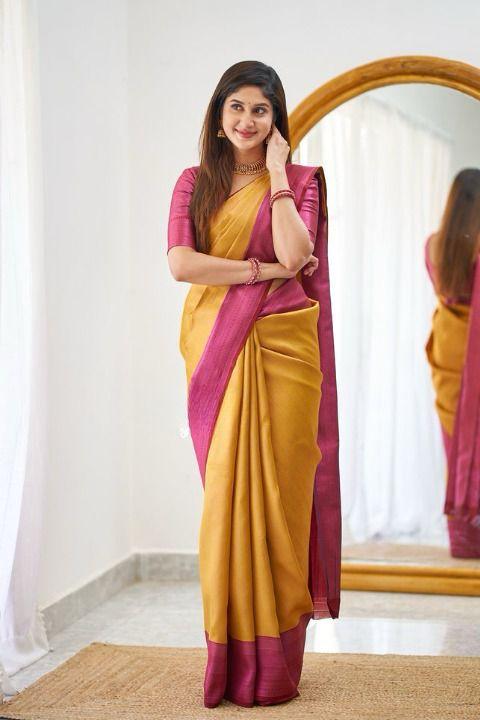 Beautiful Rich Pallu & Jaccquard Work On All Over Saree - thevendorvilla