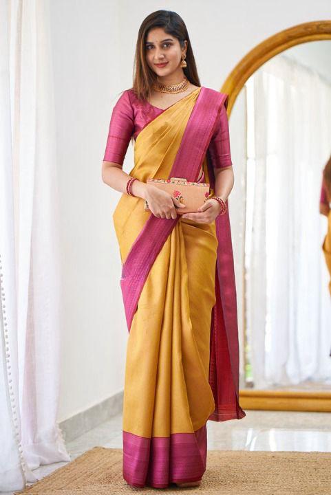 Beautiful Rich Pallu & Jaccquard Work On All Over Saree - thevendorvilla