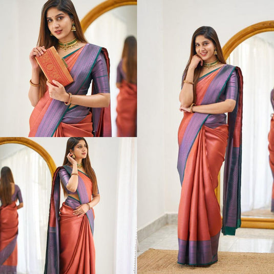 Beautiful Rich Pallu & Jaccquard Work On All Over Saree - thevendorvilla