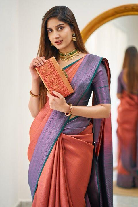 Beautiful Rich Pallu & Jaccquard Work On All Over Saree - thevendorvilla