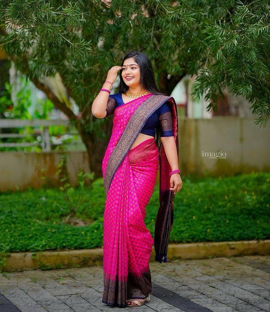 Beautiful Rich Pallu & Jaccquard Work On All Over Saree - thevendorvilla