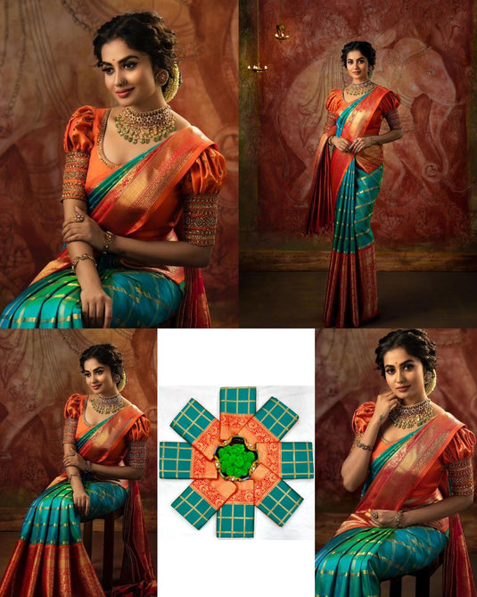 Beautiful Rich Pallu & Jaccquard Work On All Over Saree - thevendorvilla