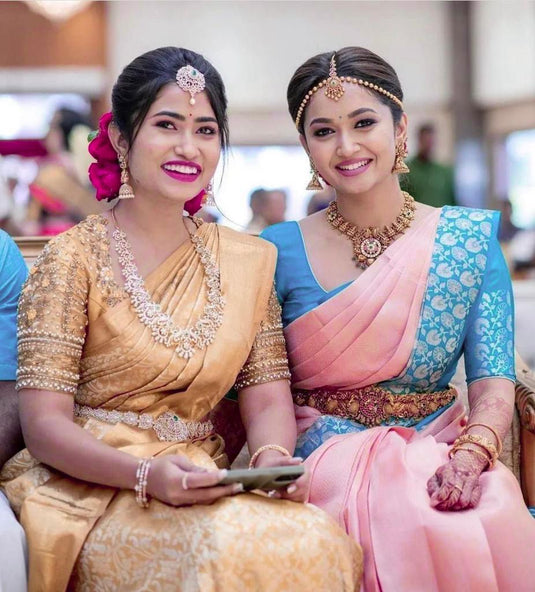 Beautiful Rich Pallu & Jaccquard Work On All Over Saree - thevendorvilla