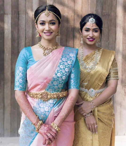 Beautiful Rich Pallu & Jaccquard Work On All Over Saree - thevendorvilla