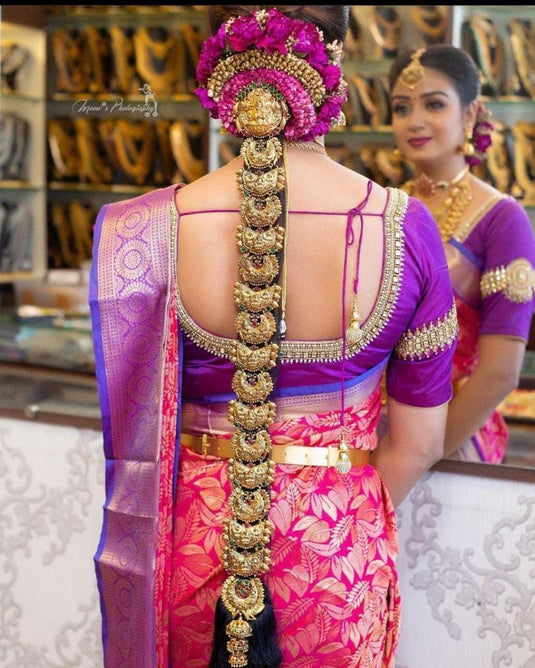 Beautiful Rich Pallu & Jaccquard Work On All Over Saree - thevendorvilla