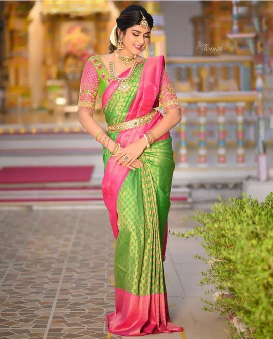 Silken Serenity: Lichi Saree