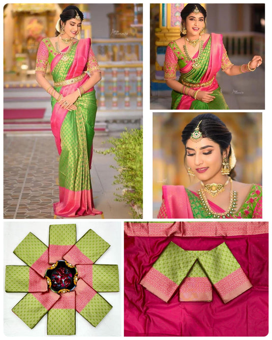 Silken Serenity: Lichi Saree