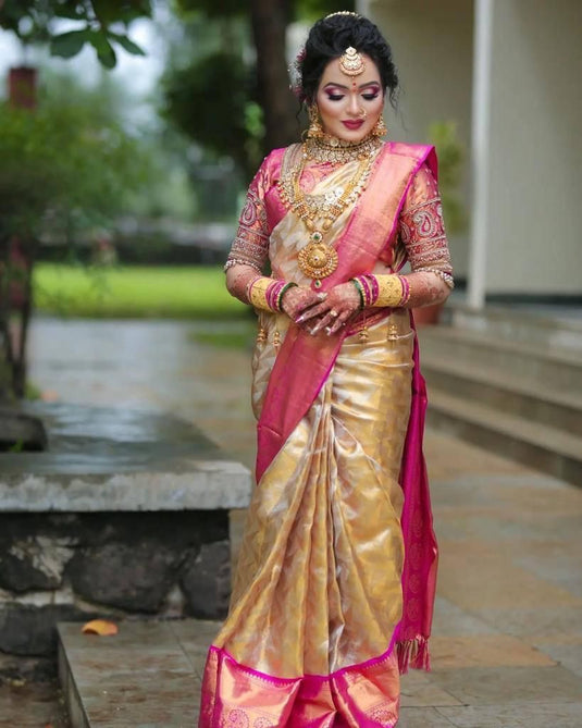 Silken Serenity: Lichi Saree