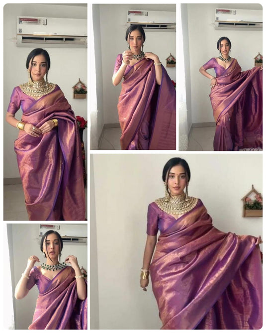 Instant Elegance: The One-Minute Saree