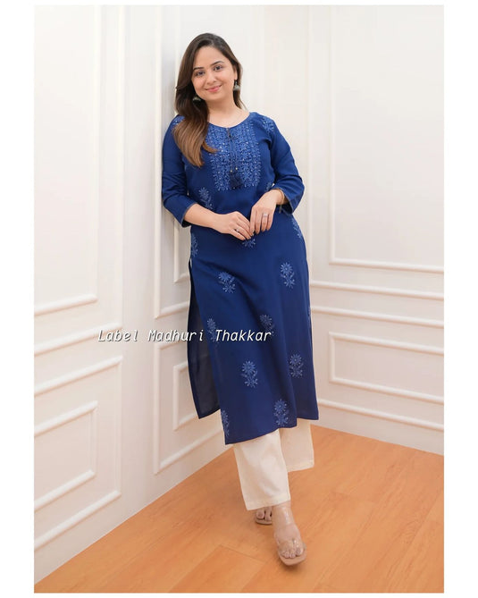 Exclusive Rayon Kurti Pant Pair