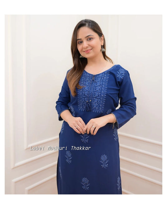 Exclusive Rayon Kurti Pant Pair